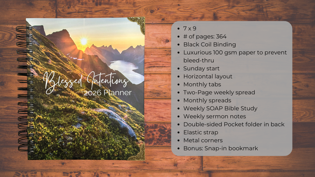 2026 Blessed Intentions Planner - PREORDER