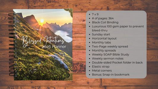 2026 Blessed Intentions Planner